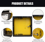 30" x 36" Insulated Roof Access Hatch - Galvanized Steel