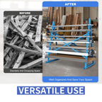 7-Tier Lumber & Pipe Storage Rack - 2000 lbs Capacity