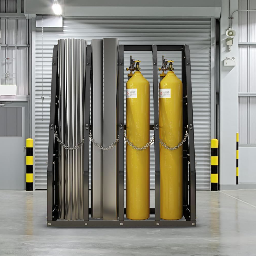 4-Bay Vertical Storage Rack - 1500 lbs Capacity