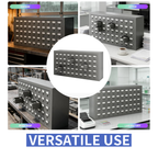 50-Drawer Metal Parts Cabinet - Gray Steel Tool Organizer