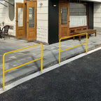 72" x 42" Industrial Steel Pipe Safety Railing,Heavy Duty Guardrail for Warehouse & Construction (Safety Yellow)