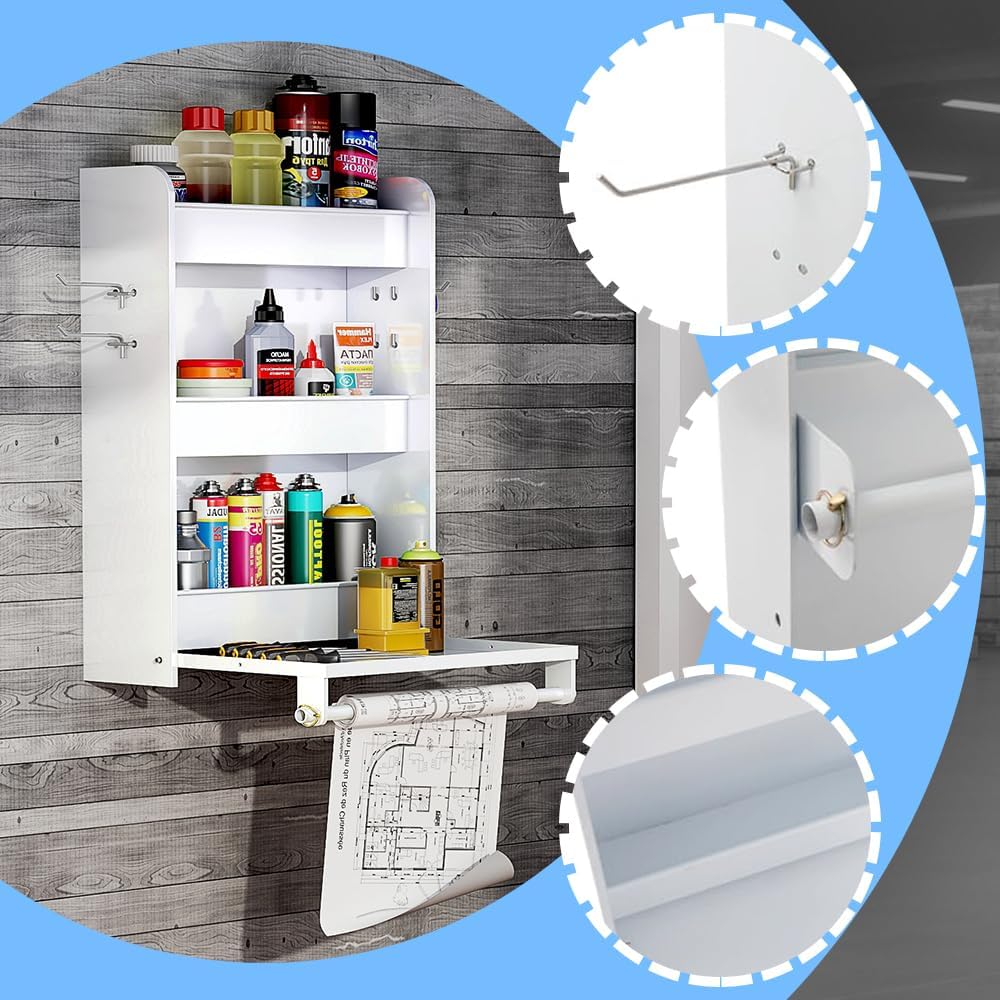 Multi-Level Wall Mounted Rack - Heavy Duty Steel